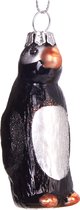 BRUBAKER-Pinguïn - Handgeschilderde Kerstbal van Glas - Handgeblazen Kerstboomversieringen Figuren Grappige Decoratieve Hangers Boombal - 7,5 cm