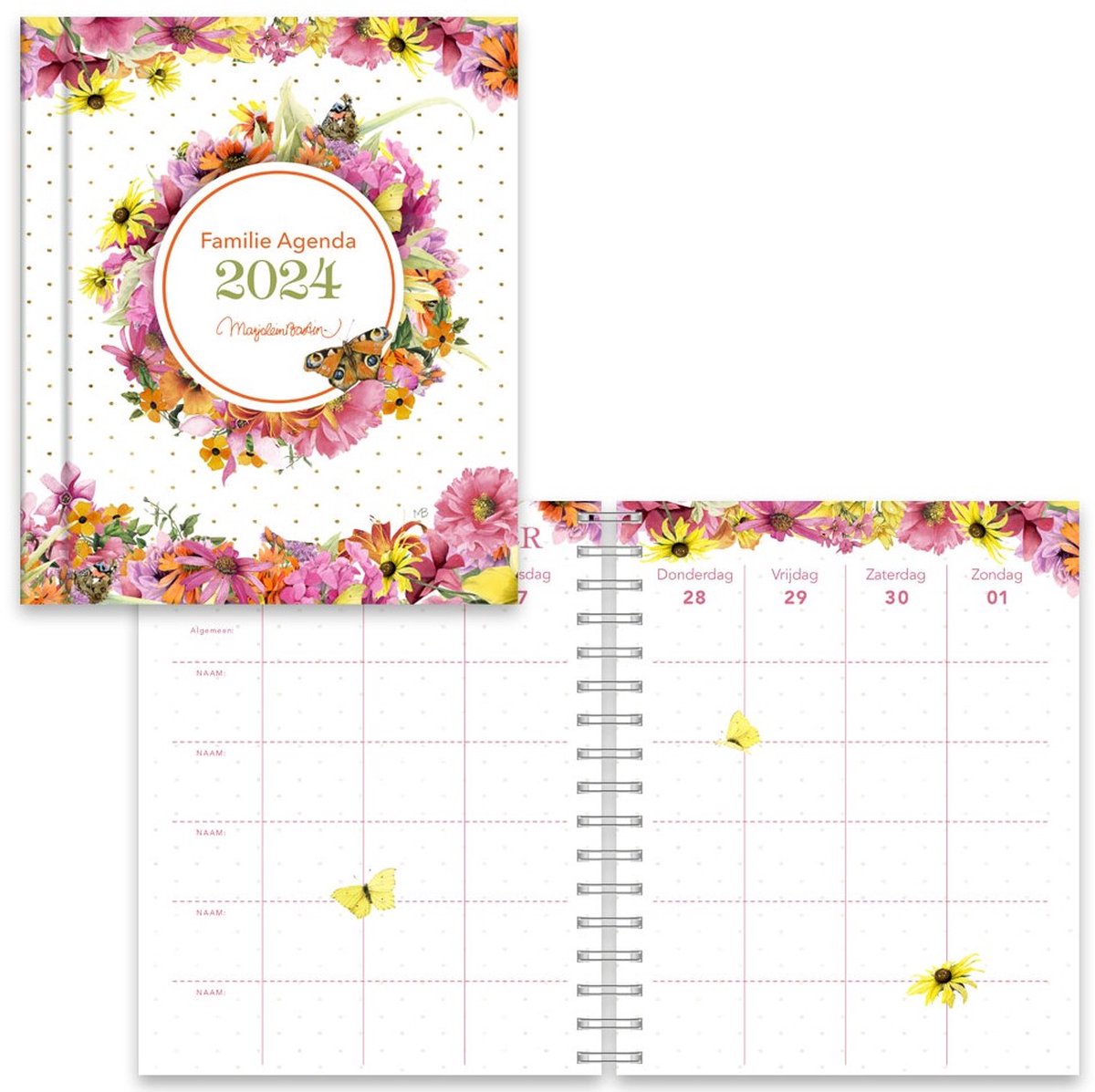 Hallmark Familie agenda 2024 Marjolein Bastin Bloemen en