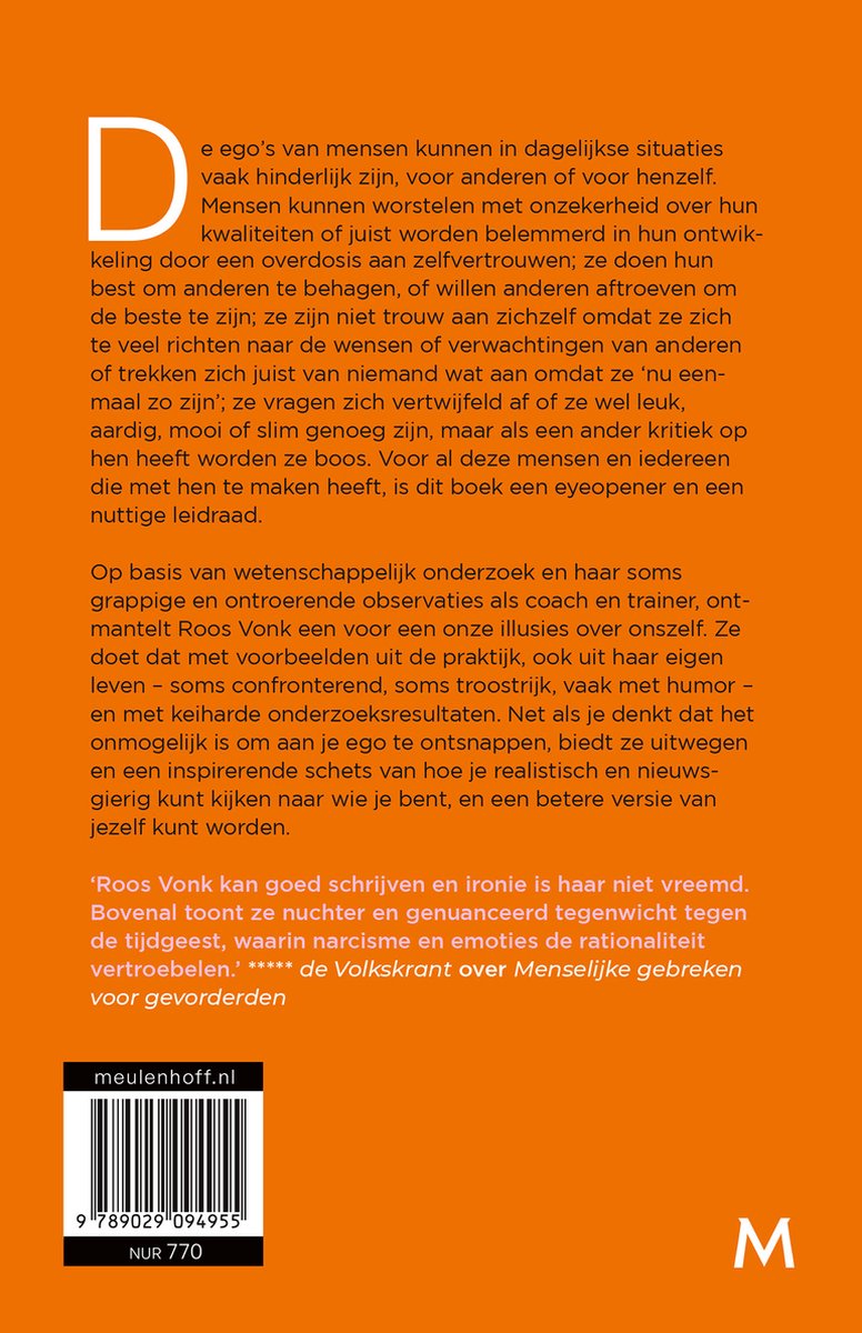 Mijn ego heeft altijd gelijk - back cover