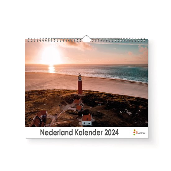 Huurdies - Nederland Kalender - Jaarkalender 2024 - 35x24 - 300gms