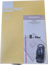 Europart stofzuigerzakken R08 tbv Rowenta 8 stuks + filter
