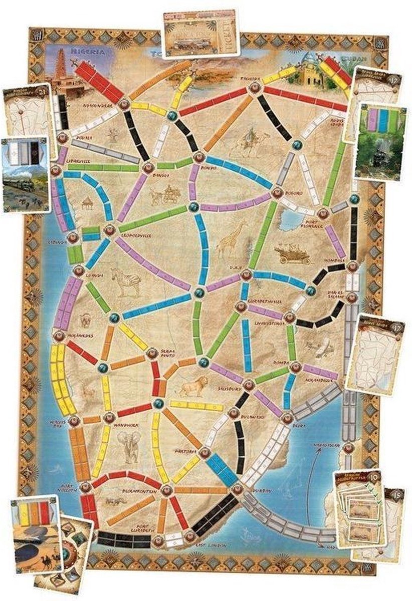 Days of Wonder - Ticket to Ride Afrika - Uitbreiding - Bordspel — afbeelding 5
