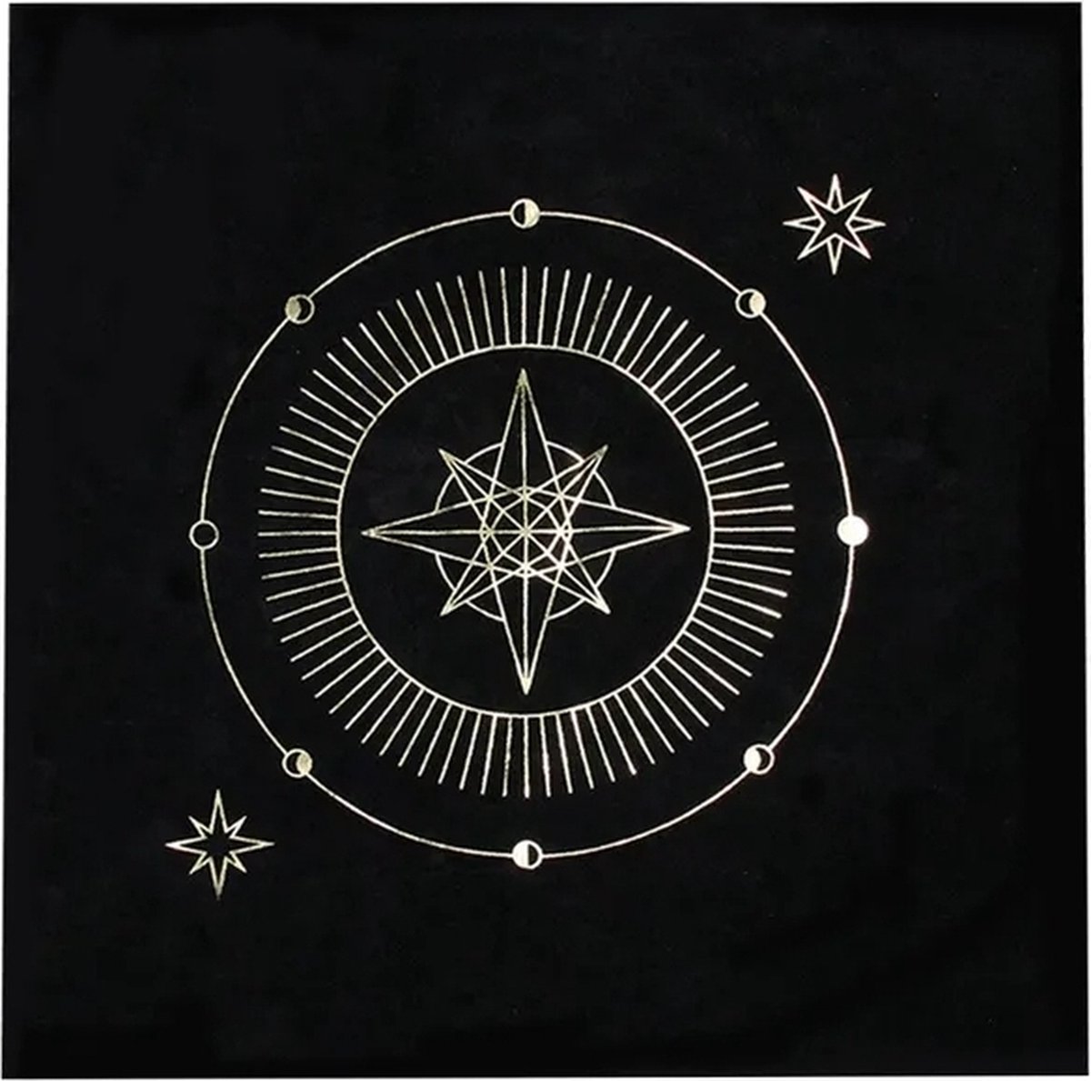 Pendelkleed - Pendelen - Pendel - Tafel kleed - Oracle cards - Kaart mat - Kaarten - Spiritueel kleed - Waarzeggerij - Tarot - Pad Slinger - Magic - Magie - Pentagram - Altaar - 49x49cm