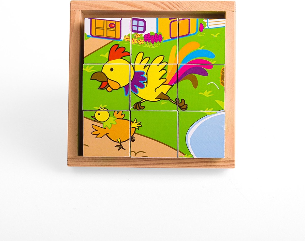 Blokpuzzel Boerderij - BIGJIGS - Compact Formaat - Puzzel Dieren — afbeelding 6