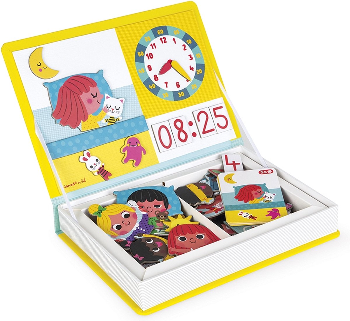 Janod - Magnetibook - Klok Kijken - Magneetboek Speelset — afbeelding 7