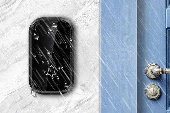 Malatec Draadloze Deurbel - IP44 Waterdicht, Zwart - Veelzijdig en Gebruiksvriendelijk — afbeelding 5