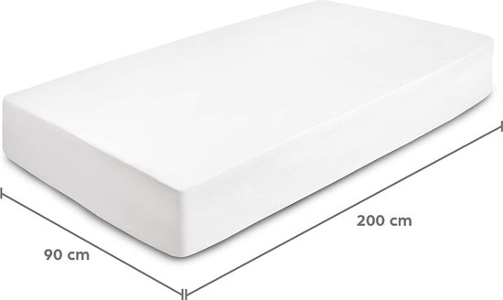 drap housse 180 x 190 cm drap housse microfibre blanc pour lit, drap  hypoallergénique