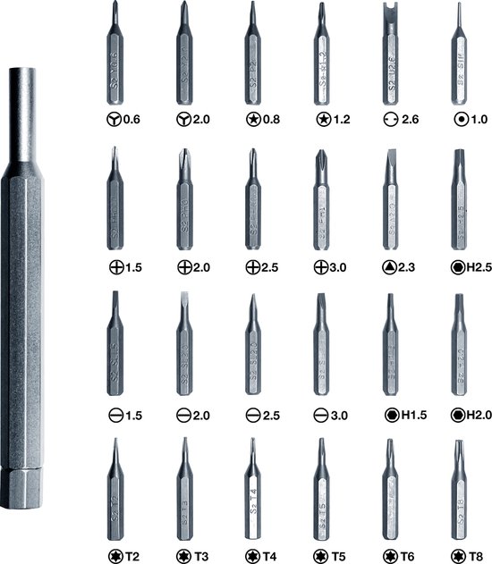 24-in-1 Geïsoleerde Schroevenset, Doe-het-zelf Ratel Mini Schroevendraaierset Afneembare Zelfmontage Precisie Schroevendraaierset Magnetische Doe Het Zelf Precisie Gereedschapsset Voor Computers Mobiele Telefoons Horloges Fietsen