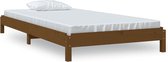 Bol.com vidaXL-Bed-stapelbaar-75x190-cm-massief-grenenhout-honingbruin aanbieding