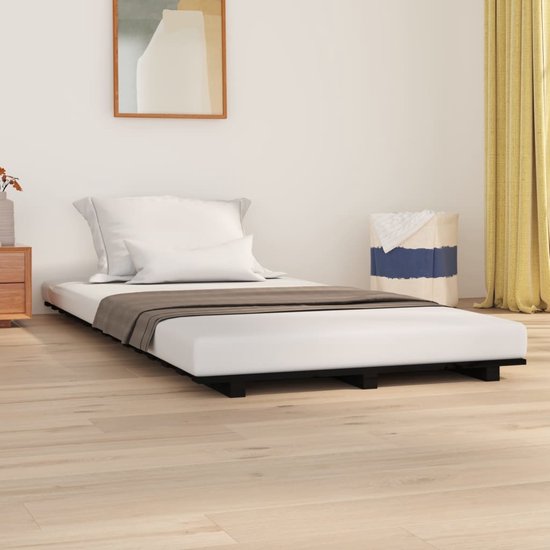 The Living Store Houten bedframe - Massief grenenhout - 190x75 cm - Stabiel - stevig