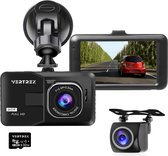 VERTREX Dashcam voor Auto 1080P Full HD - Voor en Achter - Dash cams - Nachtvisie - G-Sensor - 170° Wijdhoeklens - 3,0" LCD - Bewegingsdetectie - Loop Recording - Incl. 32GB MicroSD Kaart