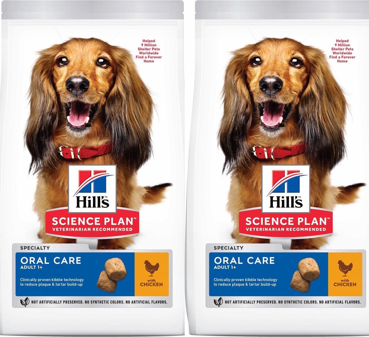 Hill's Science Plan Canine Oral Care - Adult - Kip - Hondenvoer - 2 x 2 kg
