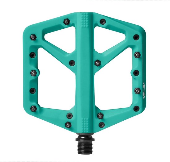 Crankbrothers pedaal Stamp 1 S stel turquoise