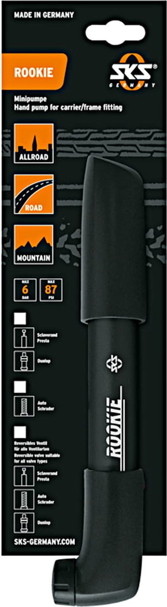 SKS ROOKIE Fietspomp Handmatig 305-320mm | 6 balken — afbeelding 3