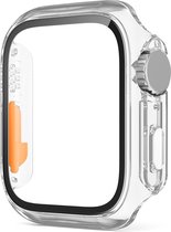 Ultra-look iWatch case - Transparant - Geschikt voor 45mm iWatch - High sensitivity screen protector hoesje met TPU all-around bumper schermbeschermer cover - Voor 45 mm Apple Watch 7 8 9