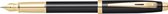 Stylo plume Sheaffer 100 - E9322 - F - Ton or noir brillant - SF-E0932243