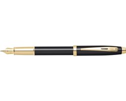 Sheaffer vulpen 100 - E9322 - F - Glossy black gold tone