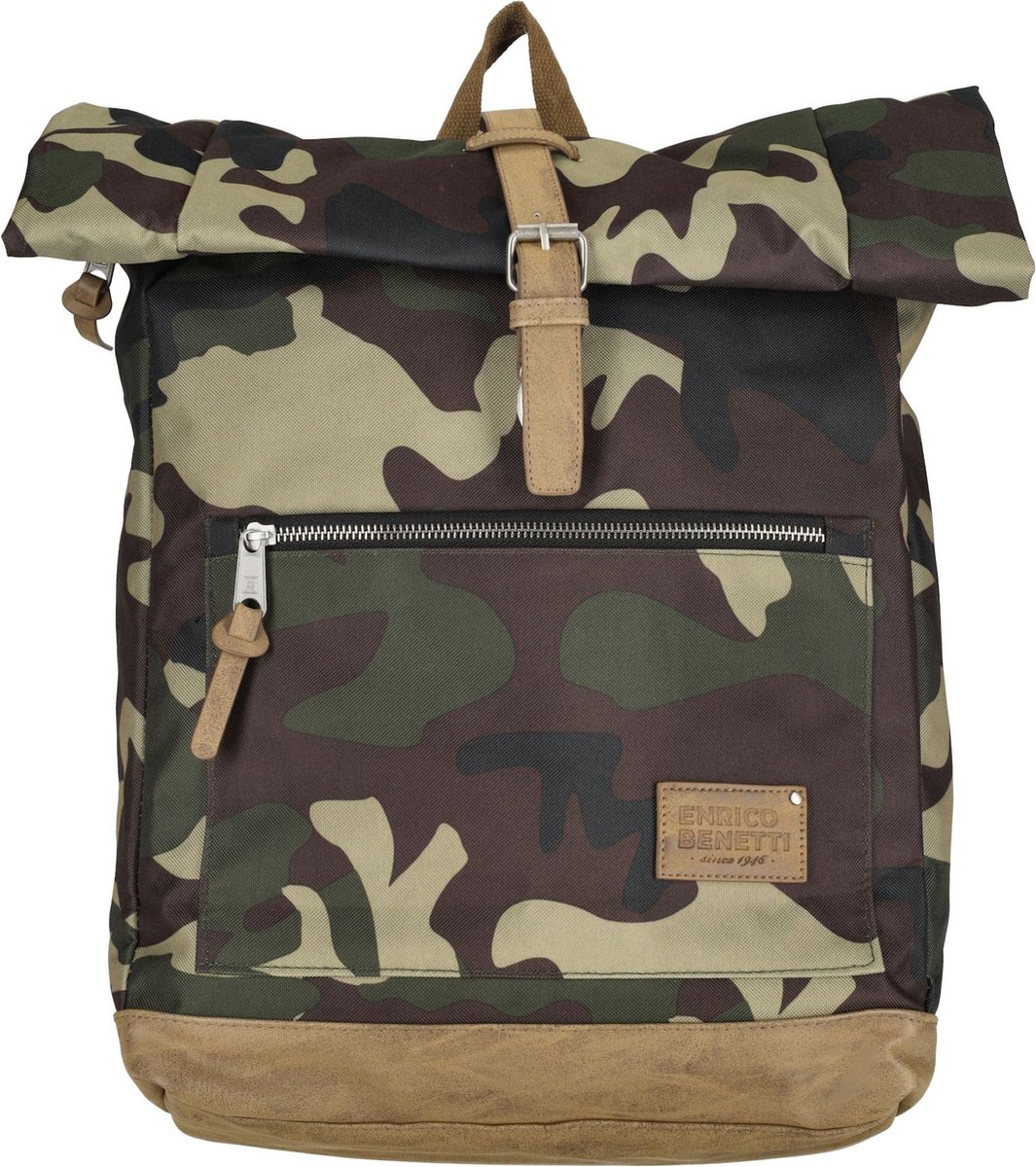 Enrico Benetti Santiago Rugzak 15 inch laptop, 18L - 46215 - Camouflage