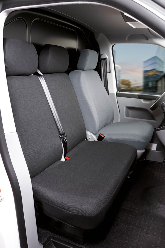Autostoelhoes Transporter Fit Van Stof Antraciet Geschikt Voor Citroen Jumper Ii Einzel Dubbele Bank 6621