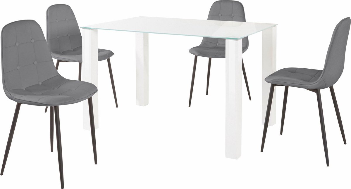 Norma-Eetset - 120 cm - Grijs