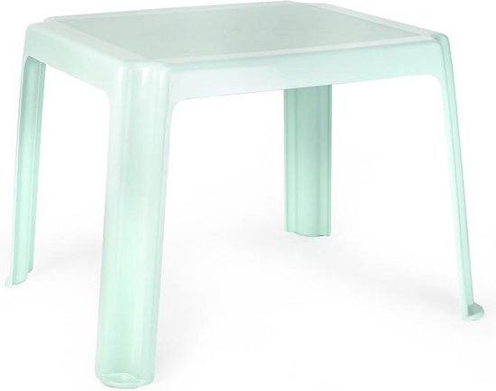 Forte Plastics Table pour enfants en plastique - vert menthe - 55 x 66 x 43 cm - camping/jardin/chambre d'enfants