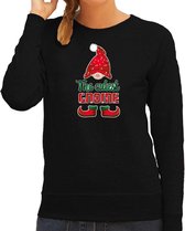 Bellatio Decorations foute kersttrui/sweater dames - Schattigste gnoom - zwart - Kerst kabouter M