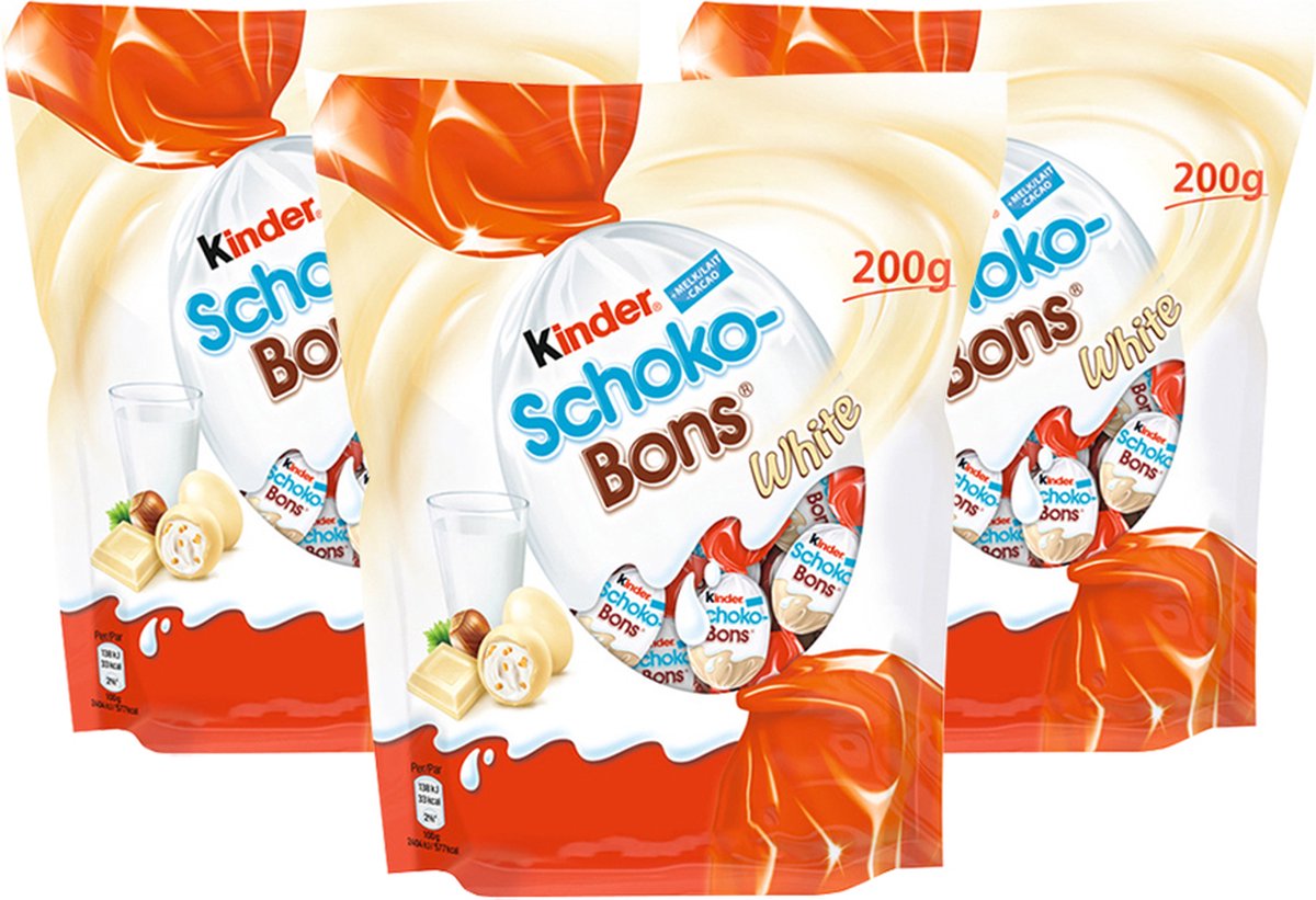 Kinder Schokobons Wit - 200g x 3