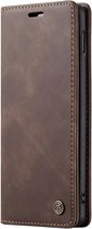 Caseme - Bookcase Bruin - Samsung Galaxy S23 Ultra Hoesje