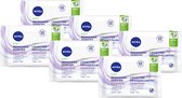 NIVEA Sensitive Reinigingsdoekjes - Reinigingsdoekjes - Voor de gevoelige huid - Dexpanthenol - 6 x 25 stuks