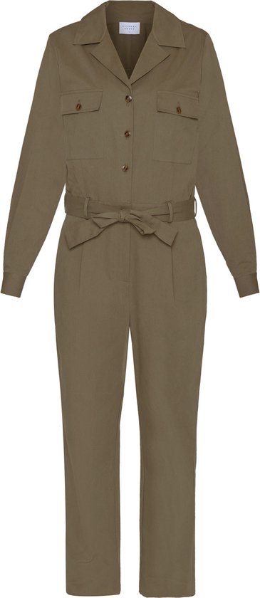 SISTERS POINT ESPA-JU Dames Jumpsuit - Khaki - Maat S