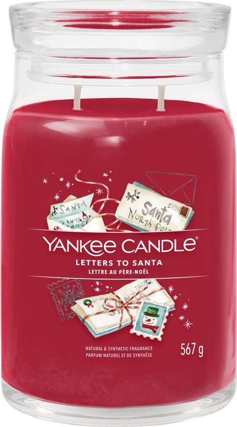 Yankee Candle Signature - Lettres au Père Noël Grand Pot
