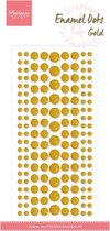 Marianne D Decoration Enamel dots - Glitter goud PL4523 10x21cm