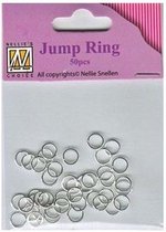JR001 Jump ring sieraden ringetjes voor sluiting 6 x 0,7 mm zilver Nellie Snellen