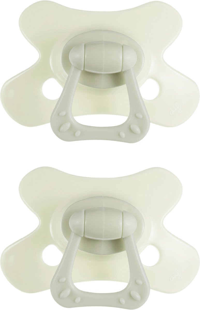 Goedkoopste Difrax Natural Fopspeen 12 Maanden - Lichtgroen - 2 Stuks, Siliconen Speen, Gemakkelijk te Accepteren