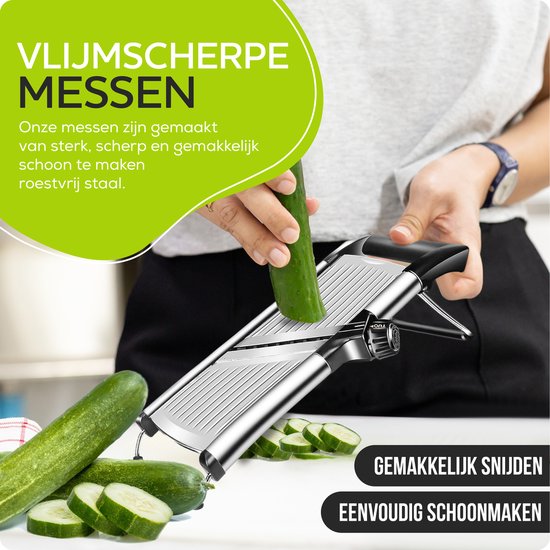 Myiosus Mandoline Gemüsehobel, Verstellbar Gemüseschneider aus Myiosus Mandoline Gemüsehobel, Verstellbar Gemüseschneider aus