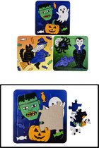 Halloween Puzzel 3 STUKS - Puzzels - Legpuzzels - STEM - Educatief - Voor Kinderen - Speelgoed - Traktatie voor Kinderen