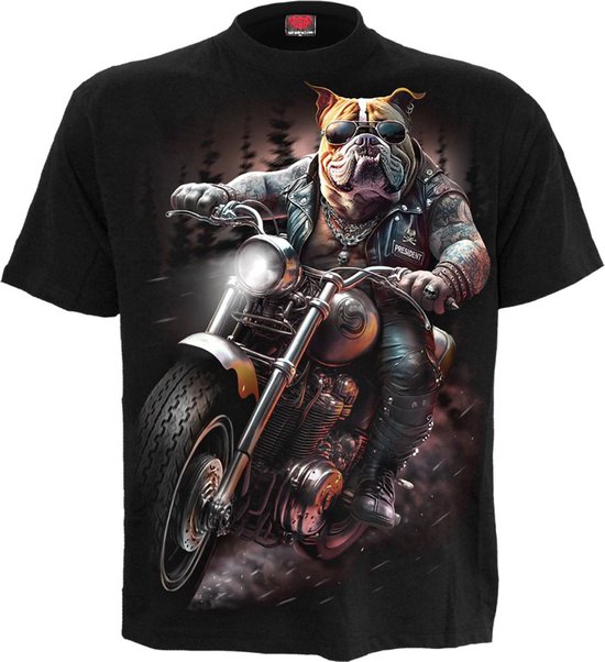Spiral - Top Dog Heren T-shirt - S - Zwart