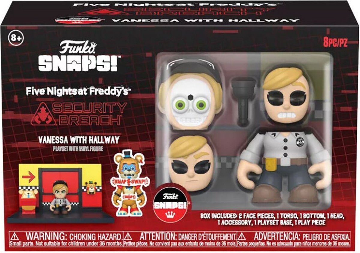 Funko Pop! Games: Five Nights at Freddy's (FNAF) Playset & Snap Action Figure Hallway add-on w Vanessa