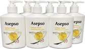 Asepso - Lemon Fresh - Antibacterieel - Savon pour les mains - 6x 250ml - Pack économique