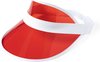 Zonneklep - Zonnepet - Zonnecap - Dames - Heren - Elastieksluiting - Verstelbaar - PVC - One-size - Rood