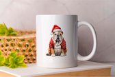 Mok Bulldog - Christmas - Gift - Cadeau - HolidaySeason - MerryChristmas - HolidayCheer - dogs - puppies - puppylove - honden - puppyliefde - mijnhond