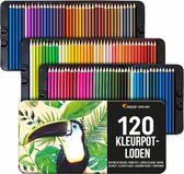 Aquarel Kleurpotlood - Kleurpotloden set van 120 stuks - 3 Lagen Box - Professioneel Kleurpotlood