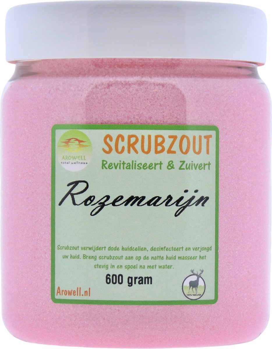 Arowell - Rozemarijn Body Scrub Scrubzout 600 gram