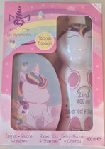 Eau My Unicorn Gift Set (Shower Gel & Shampoo 1D 400 ml + Sponge)