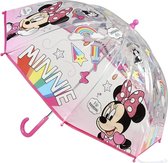 Disney Minnie Mouse Transparante paraplu voor meisjes 71 cm - Kinderparaplu