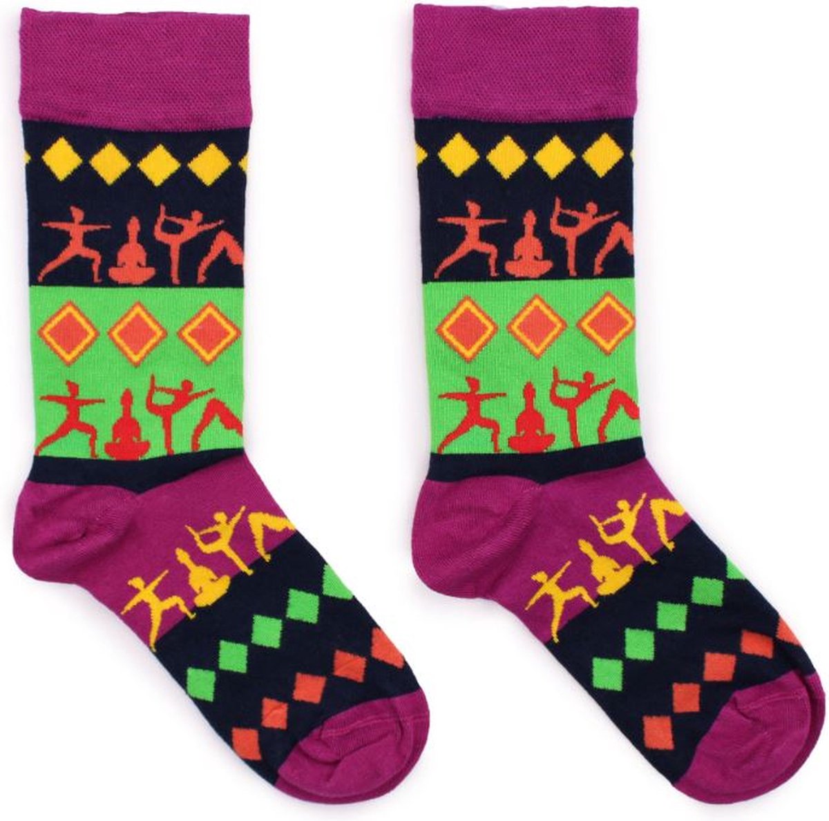 Hop Hare - Bamboe sokken - Vrolijke sokken - Grappige sokken - Yoga- Happy Socks - Unisex - maat 36-40 - Merkloos