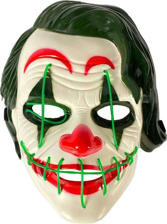Vernederen antwoord Bezwaar Fjesta LED Masker The Joker – LED masker Halloween – Halloween Masker –  Halloween... | bol