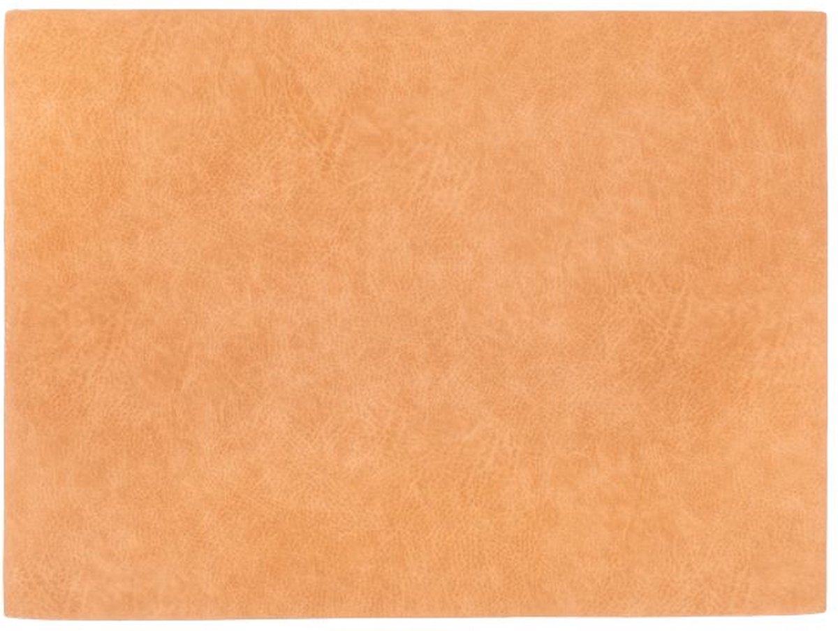 Placemat TROJA - SET/6 - kunstleer - 33x45 cm, zalmkleur