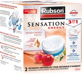 Rubson Navullingen Sensation Fruit 2x 300 g Box Rubson Vochtopnemer Toestel | Vochtopnemer & Vreter | Vochtvreter met Sensation Fruit Geur.