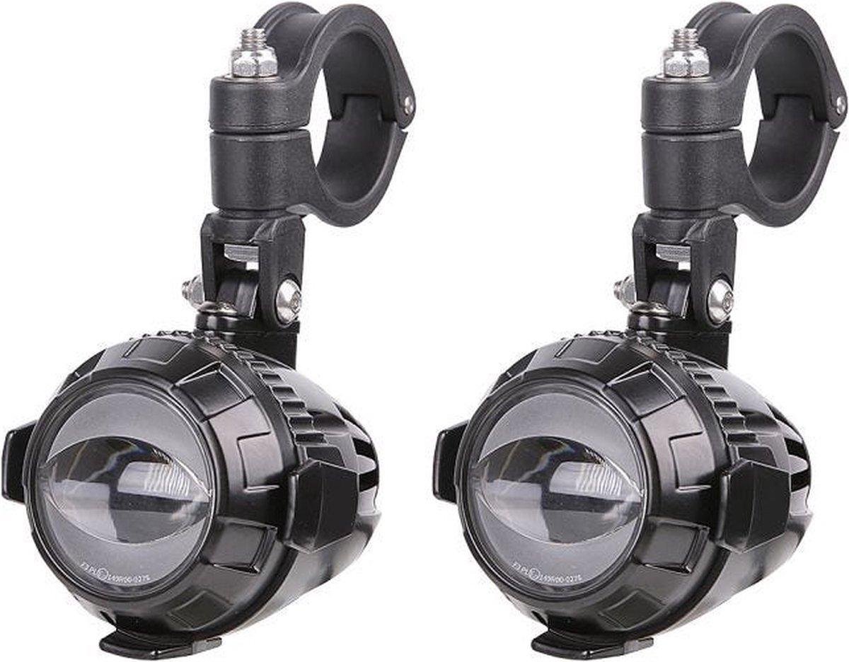 Motor ledlamp- Motor ledlamp-koplamp-valbeugel houder- Lumitecs MS1 Grootlicht - Mistlamp ECE 12V incl-aansluitkabel